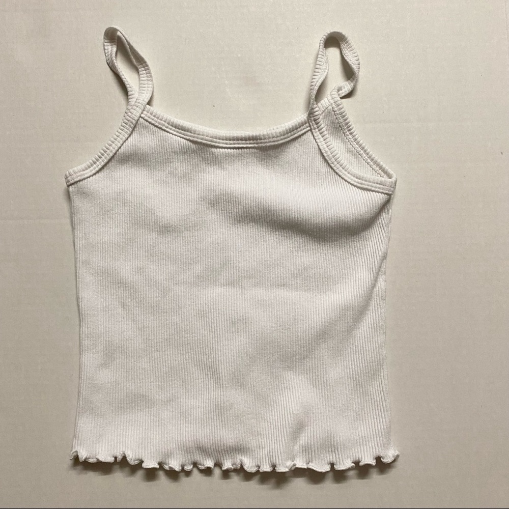 NWOT Victoria’s Secret White Ribbed Tank Top